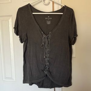 Gray soft & sexy tee.